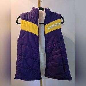 NWT Los Angeles Lakers Reversible Vest